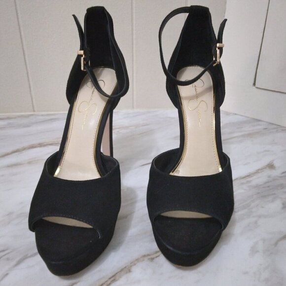 Jessica Simpson | Beeya Ankle Strap Platform Heeled Sandals Shoes | Size 9M - Picture 3 of 8